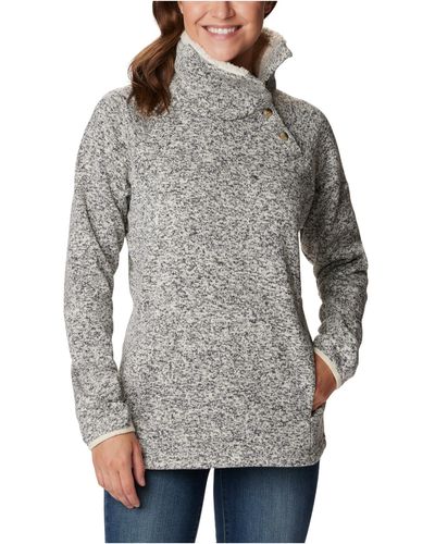 Columbia Sweater Weather Sherpa Hybrid Pullover - Gray