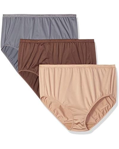 ELLEN TRACY Women's Full Brief Panties Breathable Seamless Underwear 4-Pack  Mult