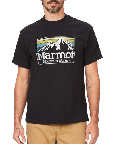 Marmot Mmw Gradient Short Sleeve Tee - Black