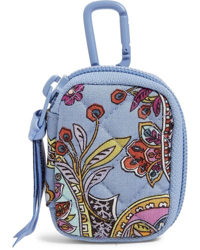 Vera Bradley Cotton Bag Charm For Airpods - Blue