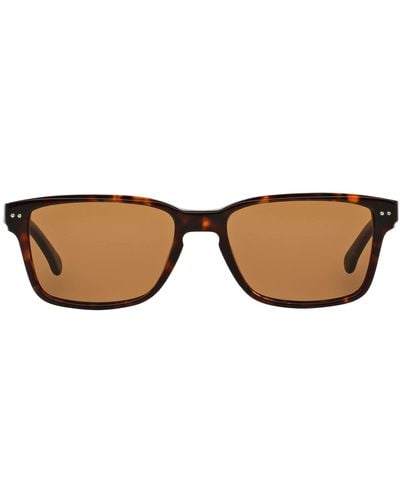 Brooks Brothers Bb 725s Rectangular Sunglasses - Black