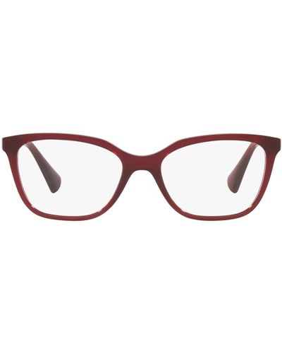 Ralph By Ralph Lauren Ra7110 Square Prescription Eyewear Frames - Black