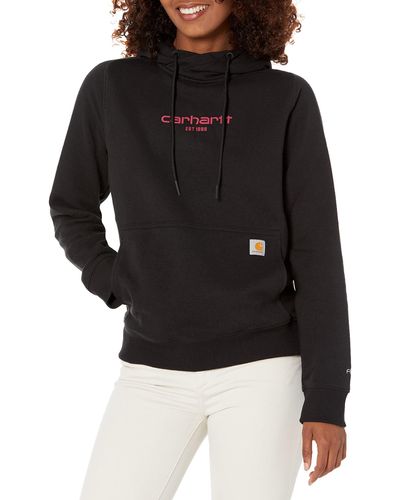 Carhartt Relaxed Fit Lightweight Graphic Hooded Sweatshirt - Schwarz