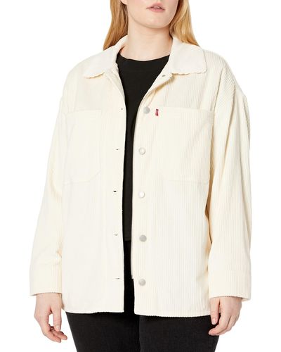 Levi's Cotton Corduroy Shirt Jacket - Natural