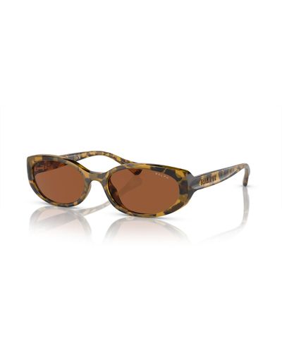 Ralph By Ralph Lauren Ra5306u Universal Fit Oval Sunglasses - Black