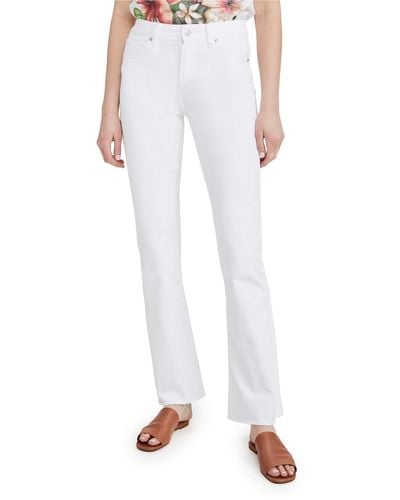 PAIGE High Rise Laurel Canyon Jeans - White
