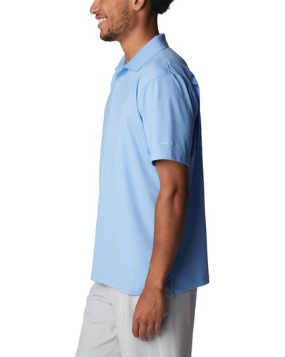 Columbia Low Drag Offshore Polo Hiking Shirt - Blue