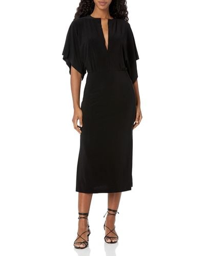 Norma Kamali Obie Dress To Midcalf - Black