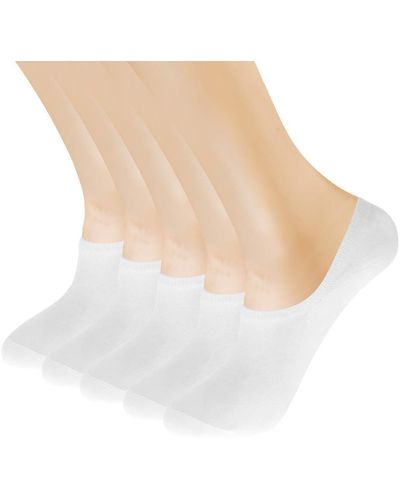 Roxy No Show Sneaker Liner Socks - White
