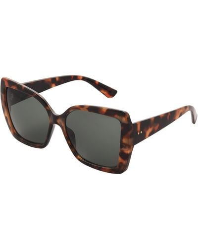 French Connection Clover Cat Eye Sunglasses - Black