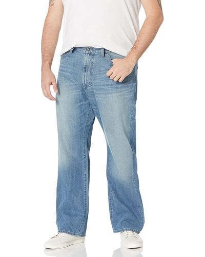Nautica Big And Tall 5 Pocket Relaxed Fit Stretch Jean - Blue