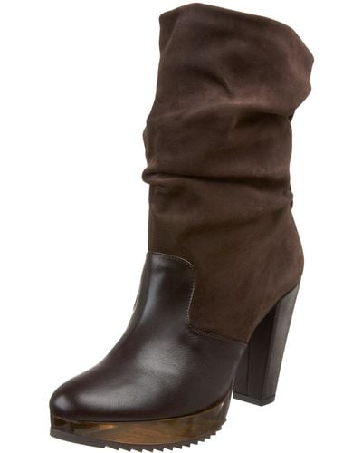 Robert Clergerie Bisol Ankle Boot,cafe Nappa/suede,8 M Us - Brown