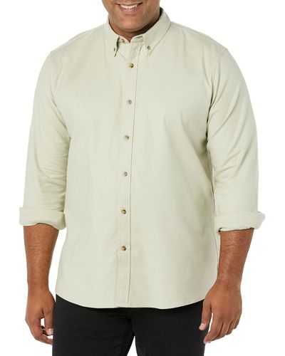 Goodthreads Standard-Fit Long-Sleeve Stretch Oxford Shirt Camicia - Neutro