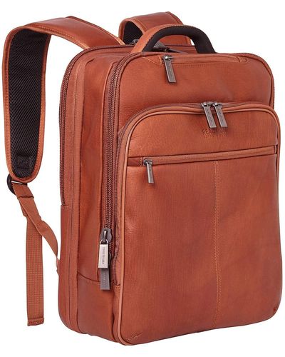 Kenneth Cole Reaction Hattan Commuter Slim Backpack 16" Laptop Computer & Tablet Travel - Red