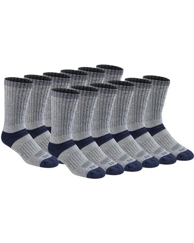 Dickies Dri-tech Temperature Regulating Wool Blended Work Crew Socks Multipack - Multicolor