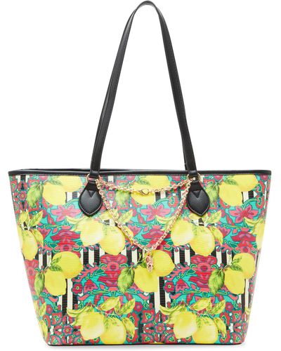 Betsey Johnson Fresh N Fruity Tote With Necklace - Multicolor