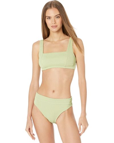 Billabong Summer High Square Bralette Bikini Top - Green