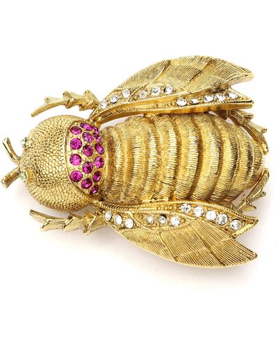Ben-Amun Bugs Collection Brooches Fashion Jewelry For - Metallic