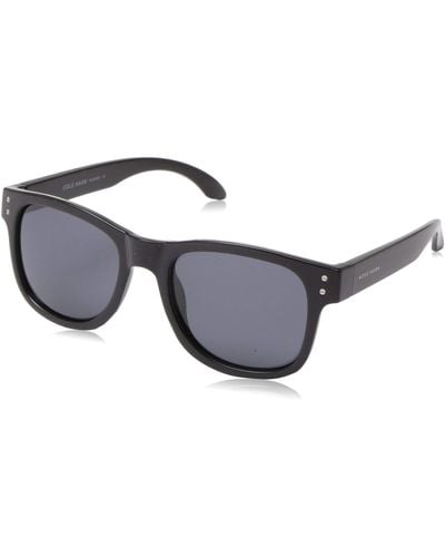 Cole Haan Ch8000 Polarized Square Sunglasses - Black