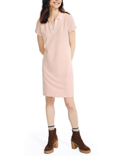 Nautica Sustainably Crafted Ocean Polo Dress - Pink