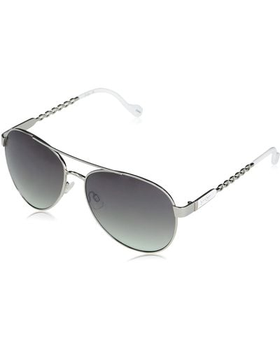 Jessica Simpson Womens J5999 Luxurious Metal Uv Protective S Aviator Sunglasses Glam Gifts For 59 Mm - Multicolor