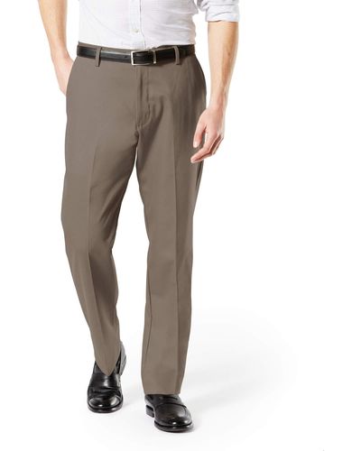 Dockers Big And Tall Big&tall Classic Fit Signature Khaki Lux Cotton Stretch Pants - Multicolor