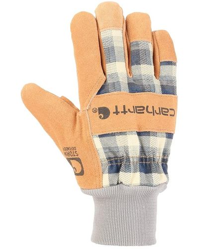 Carhartt Insulated Suede Work Glove With Knit Cuff - Multicolor