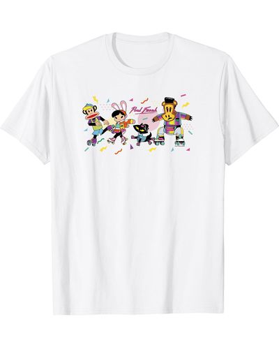 Paul Frank Retro Group Skate Party T-shirt - White