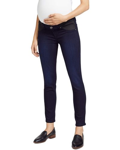 PAIGE Maternity Verdugo Mid Rise Ultra Skinny Jean - Blue