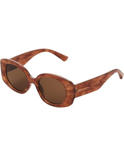 French Connection Ida Oval Sunglasses - Brown