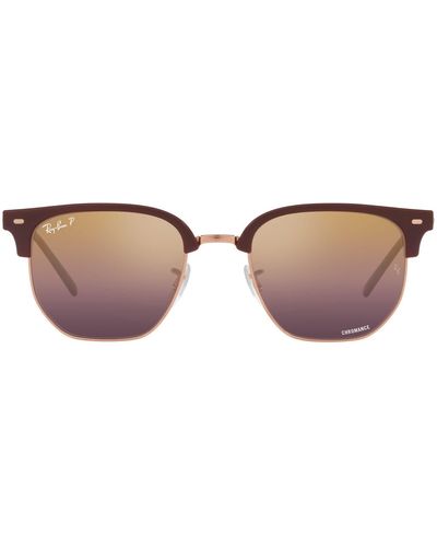 Ray-Ban Rb4416 New Clubmaster Square Sunglasses - Black
