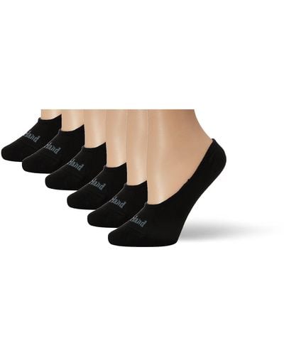 Timberland Ladies 6pk Basic Low Liner Socks - Zwart