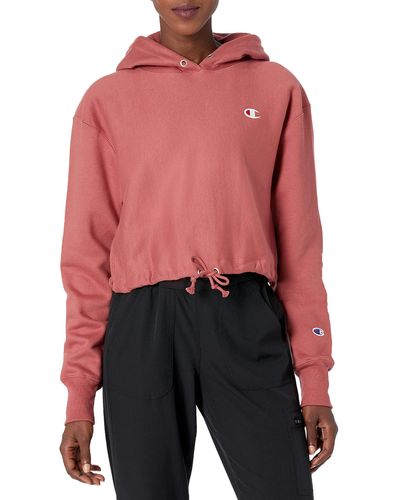 Champion Midweight Jersey Hoodie - Red