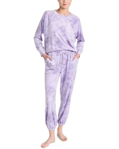 Splendid Lush Velvet Pajama Set - Purple