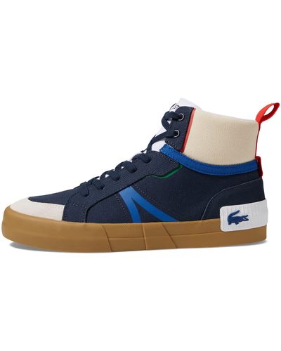Lacoste L004 Mid Top Sneaker - Blue
