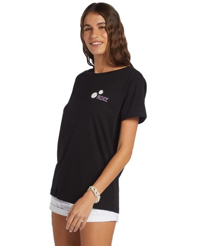 Roxy Boyfriend Crew T-shirt - Black