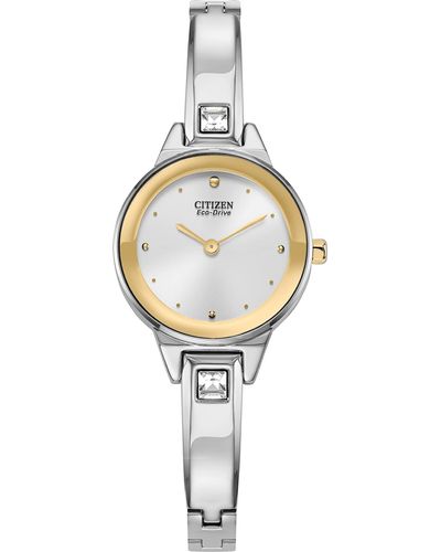 Citizen Classic Eco-drive Dress Watch With Stainless Steel Strap - Metallic