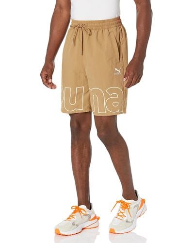 PUMA Woven 8" Shorts - Natural