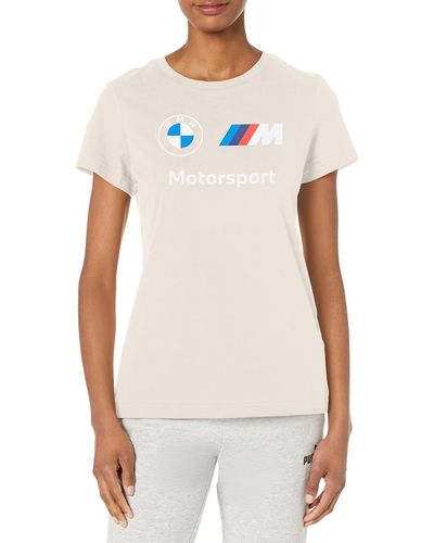 PUMA BMW M Motorsport Essentials Logo Tee T-Shirt - Weiß
