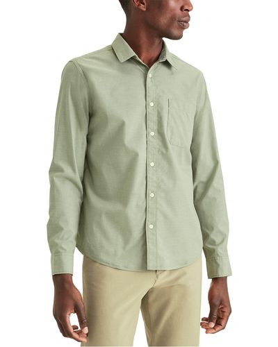 Dockers Long Sleeve Button-front Shirt - Green