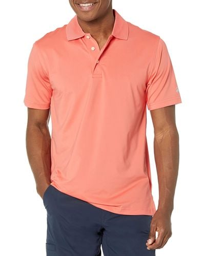 Brooks Brothers Short Sleeve Performance Stretch Polo Shirt - Orange