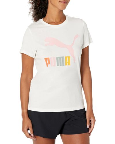 PUMA Classics Logo Tee T-Shirt - Weiß