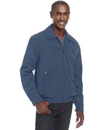 London Fog Auburn Zip-front Golf Jacket (regular & Big-tall Sizes) - Blue