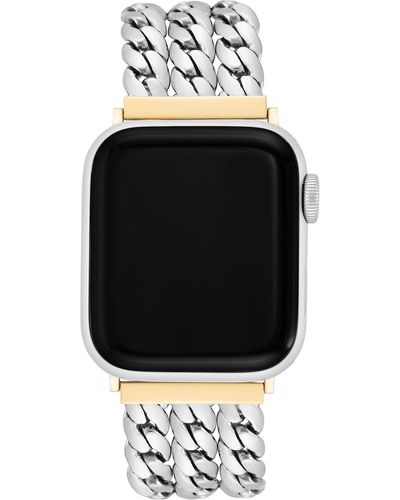 Anne Klein Fashion Chain Bracelet For Apple Watch Secure - Black
