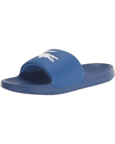 Lacoste Croco 1.0 Slide Sandal - Blue