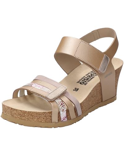 Mephisto Lucia Wedge Sandal - Natural