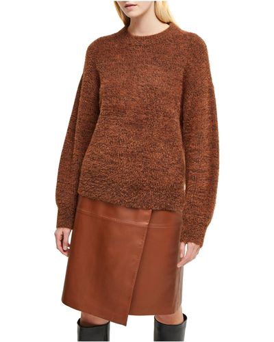 French Connection Rufina Knits Crew Neck Sweater - Brown