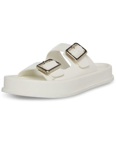 Madden Girl Tripp Slide Sandal - White