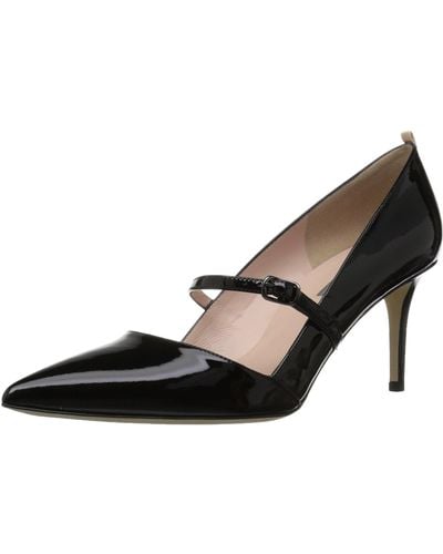 NEW SJP Sarah Jessica Parker White Patent Pratt Mary Jane Block