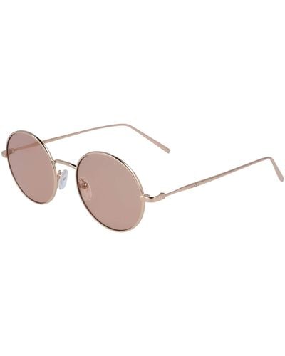 DKNY Dk105s Round Sunglasses - Metallic